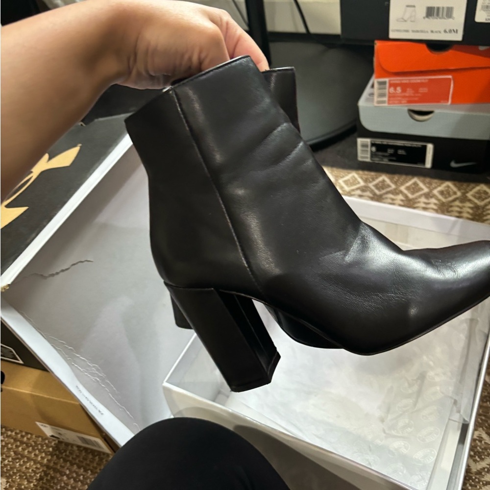 Steve Madden Pixie Black Leather Bootie - image 5